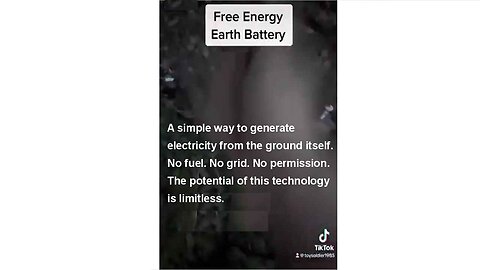 Free Energy Earth Battery