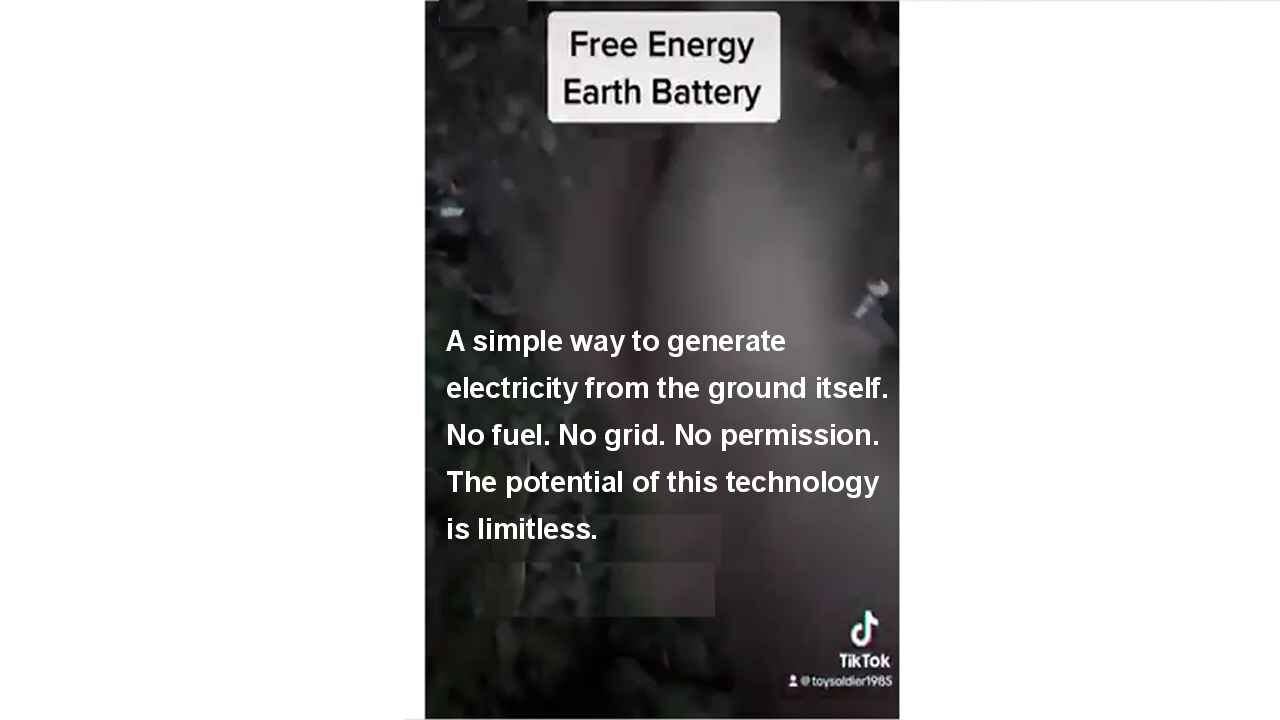 Free Energy Earth Battery