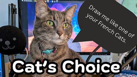 My Cat Pick's My Art Supplies for Her Pet Portrait [Feat. Mercy]