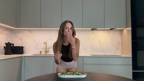 Sexy teen in kitchen