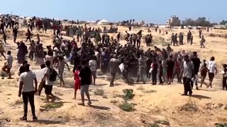 Planes drop aid over central Gaza