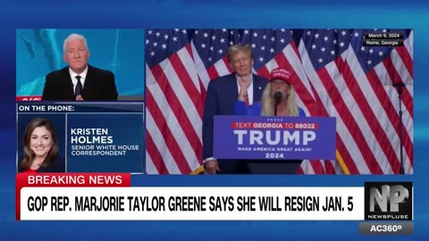 “Marjorie Taylor Greene to resign from Congress in January”