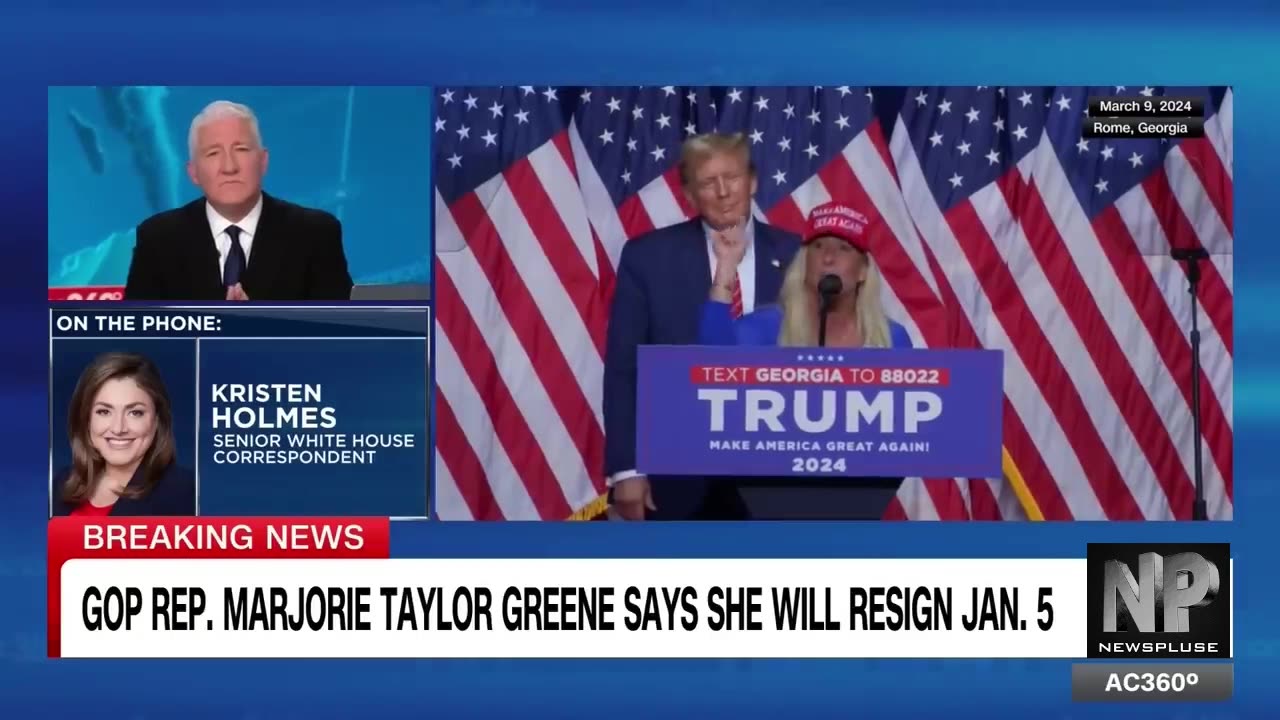 “Marjorie Taylor Greene to resign from Congress in January”
