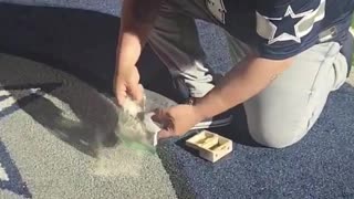 Dallas Cowboys Fan Pours Late Cousin’s Ashes Outside AT&T Stadium
