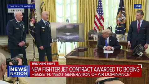 President Trump & Pete Hegseth announce new fighter jet - the F47