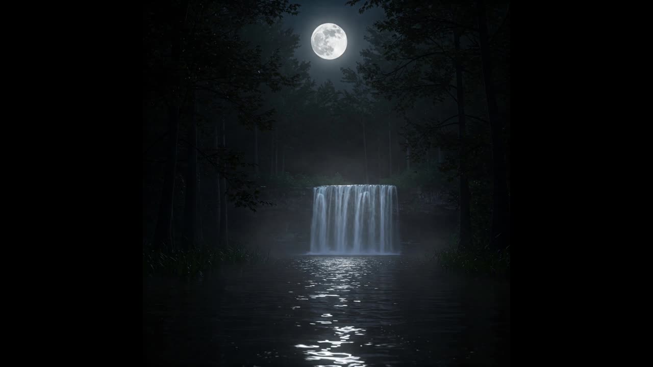 Forest Waterfall Ambient Nature Sounds And White Noise - 2 Hours