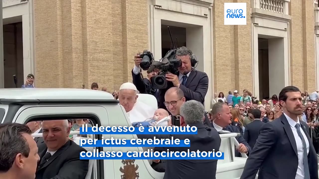 NOTIZIE DAL MONDO Papa Francesco è morto per ictus cerebrale e collasso cardiocircolatorio,la giusta morte dovuta ad un eretico pagano gnostico e massone prima di morire ed andare nelle fiamme dell'inferno nel tormento con tutti gli altri peccatori