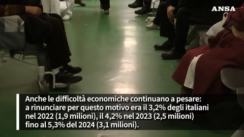 NOTIZIE DA MERDALIA Liste d'attesa,4 milioni di italiani rinunciano a visite o esami per i tempi di attesa di una visita o un esame della sanità pubblica pagata con le tasse dai contribuenti italiani,non da chi le evade