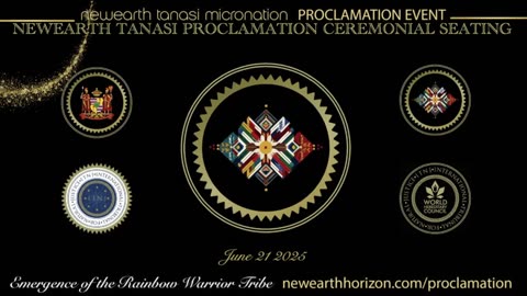 NewEarth Tanasi Proclamation Event - Broadcast Live Yesterday! 21st June 2025