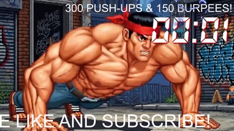 Everyday 300 push ups and 150 Burpees!