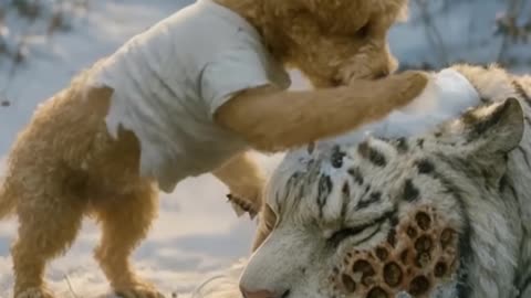 Cute Dog Rescues Tiger - Heartwarming Animal Rescue Story