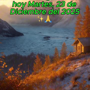 🙏✨Evangelio de hoy Martes, 23 de Diciembre del 2025✨🙏
