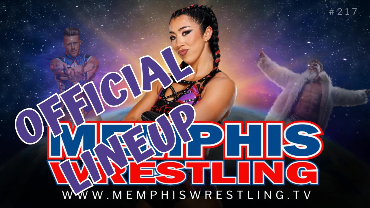 OFFICIAL LINEUUP 217 Memphis Wrestling !