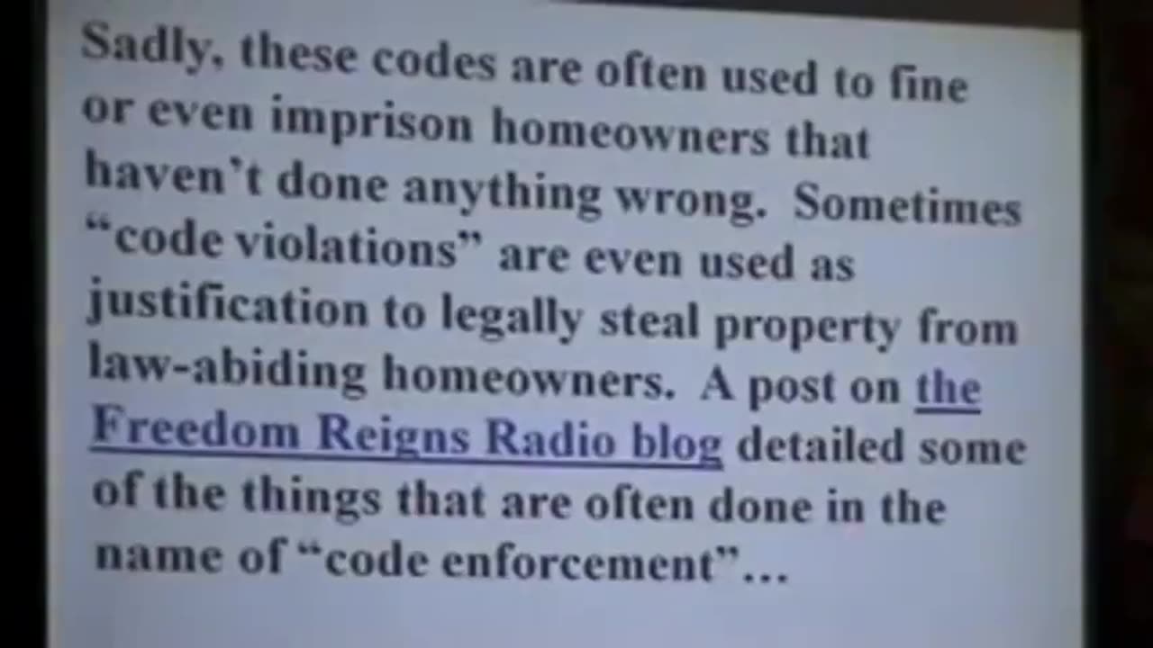 PASTOR WICKSTROM ON AGENDA 21