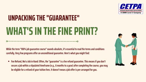 Decoding the "100% Job Guarantee Program": What You Need to Know