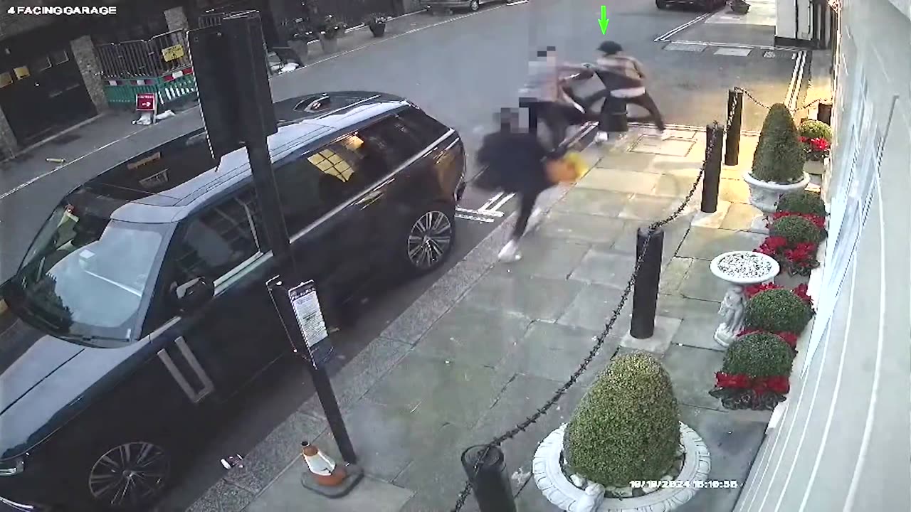 UK Undercover Cops Clown Show Tackle a Bollard
