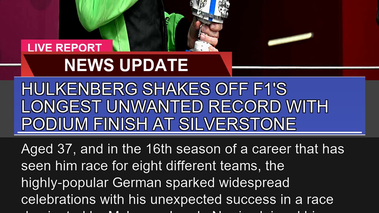 Hulkenberg Shakes Off F1s Longest Unwanted Record
