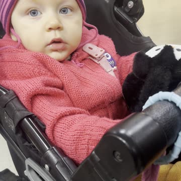 Baby Kayla Playing With Earmuffs — Winter Cute ❄️🎧