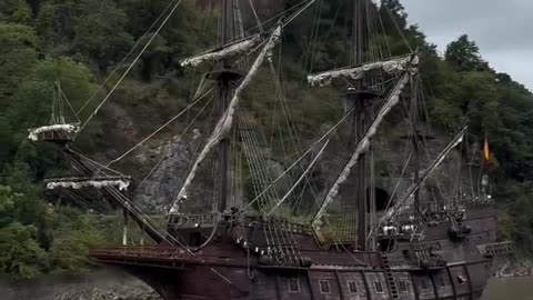 The Spanish galleon Andalucía, a full-scale accurate replica of a 17th-century Spanish merchant ship