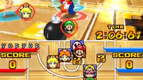 Nintendo DS Longplay 067 Mario Hoops 3 on 3