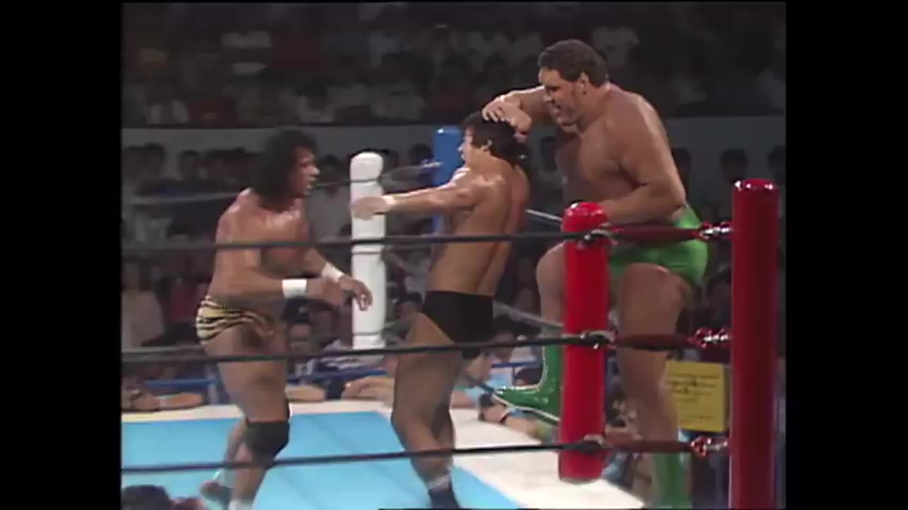 NJPW - Andre The Giant & Jimmy Snuka vs Antonio Inoki & Tatsumi Fujinami - May 10 1985