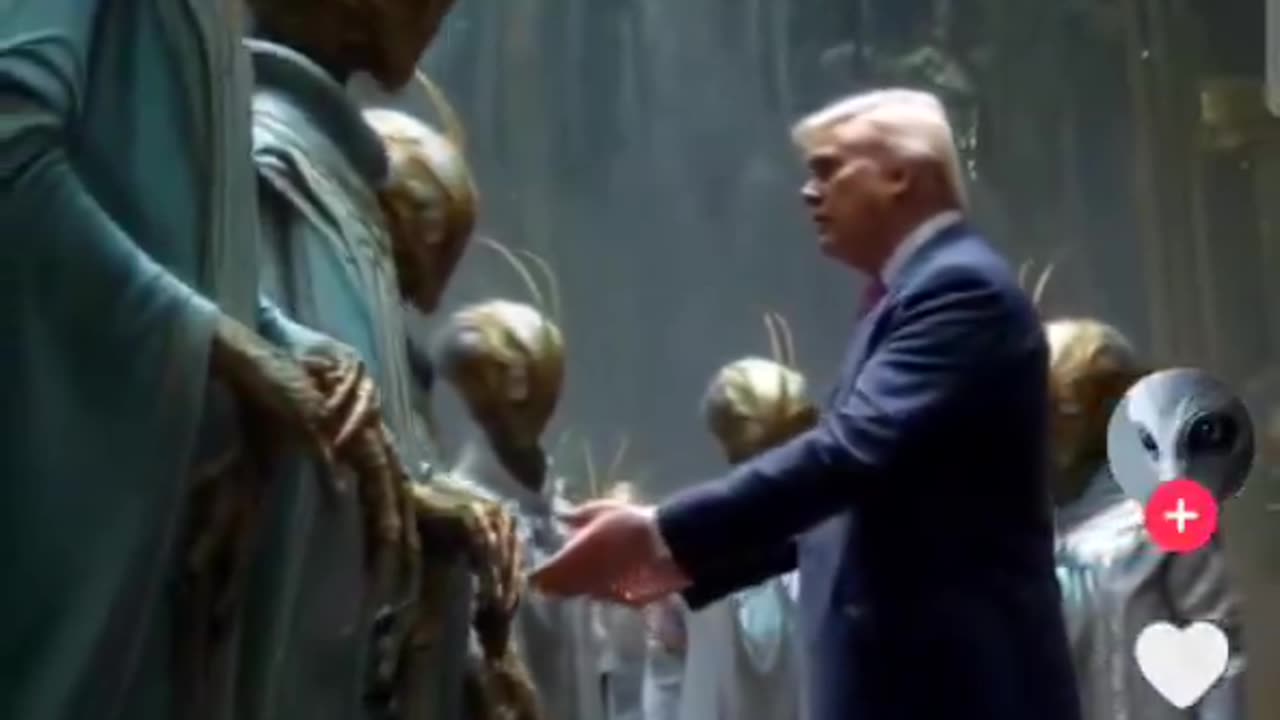 President Trump Meeting Alien Species ( From Lands Beyond the ICE Wall)