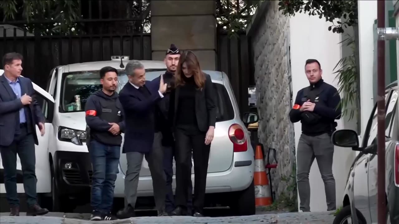 France's Sarkozy leaves home to begin his prison sentence