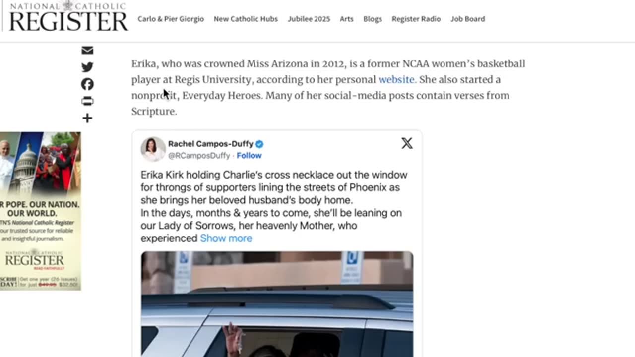 CHARLIE KIRK AND THE ECUMENICAL AGENDA