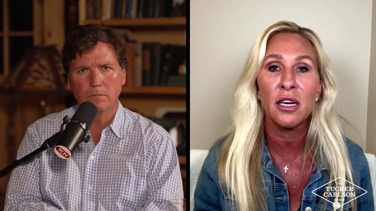 Tucker talks MAGA to MTG,