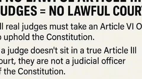No Judges Since 1789