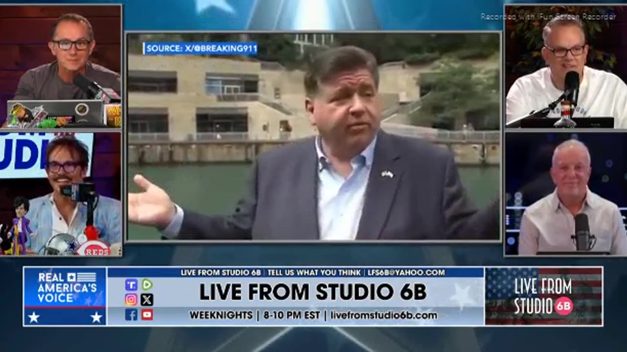 AWARD FOR BEST CAMERA WORK INTERVIEW WITH IL GOV JB PRITZKER - TRUMP BUILDING IN BACKGROUND - 35 secs.