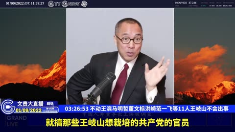 （五十一）不动王滨马明哲董文标洪崎范一飞等11人王岐山不会出事【2022年01月09日文贵大直播精选】