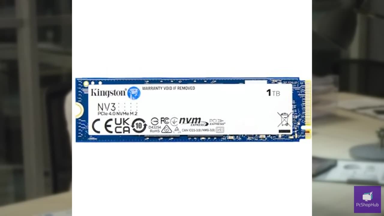 Kingston NV3 1TB M.2 2280 NVMe SSD | PCIe 4.0 Gen 4x4 | Up to 6000 MB/s | SNV3S/