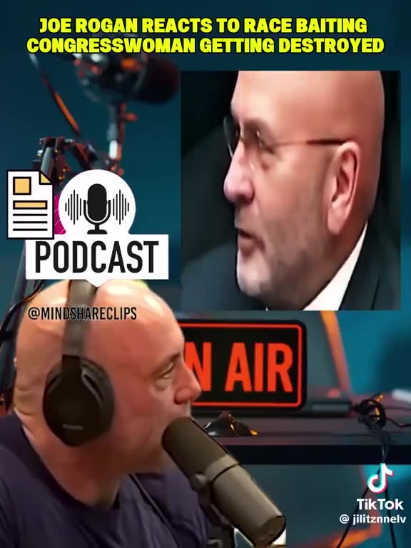 Joe Rogan reacts to race baiting democrat congresswoman Ayanna Pressley...