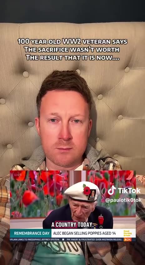 100 year old WW2 Veteran gets gaslighted by a pair of godless soulless fake news scumbags