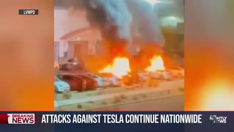 DOJ charges three for Tesla arson as attacks against the carmaker continue