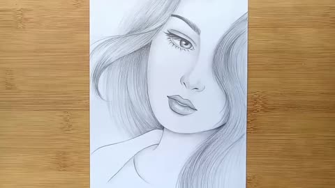 How to draw a girl for beginners || Pencil sketch ||