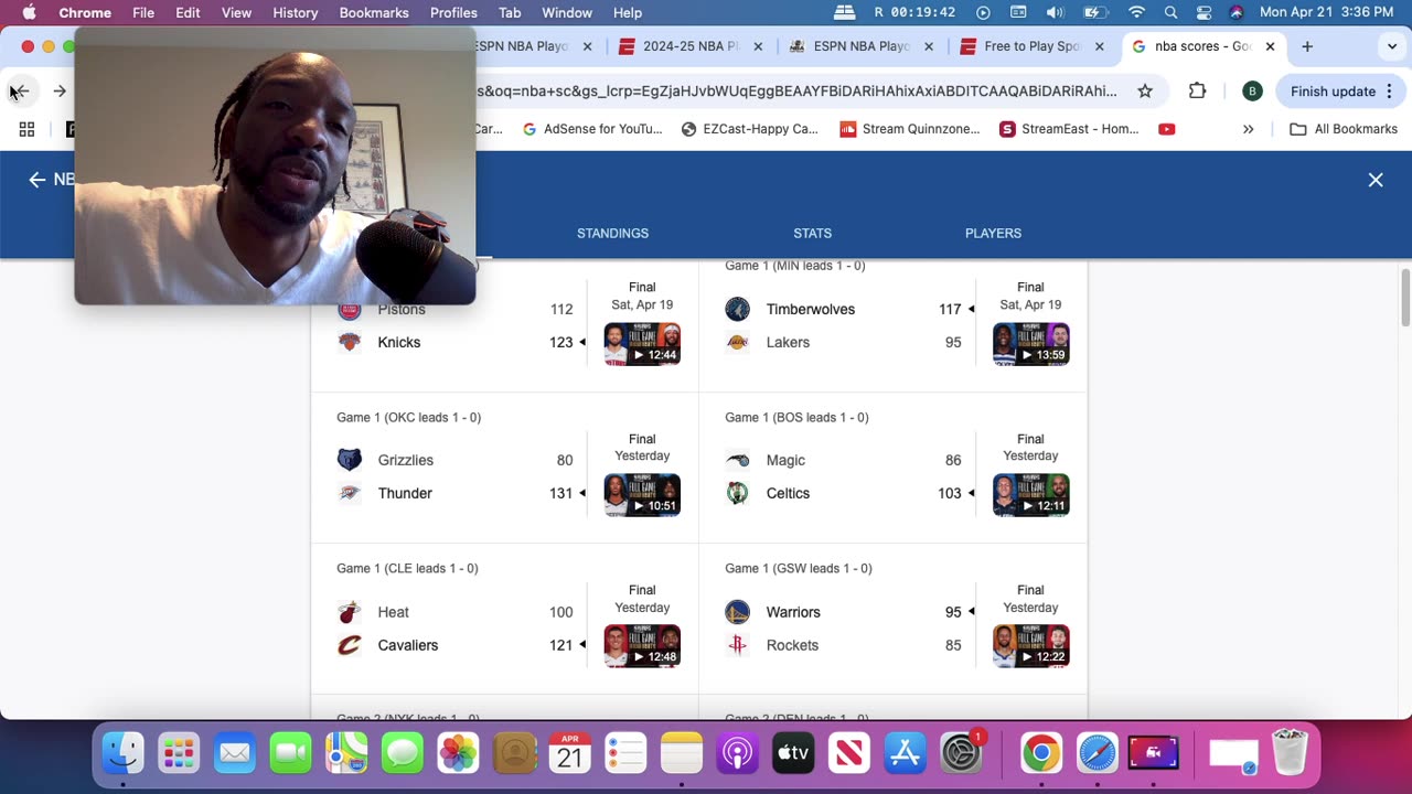 Game 1 reactions and game 2 picks DET vs NYK LAC vs DEN