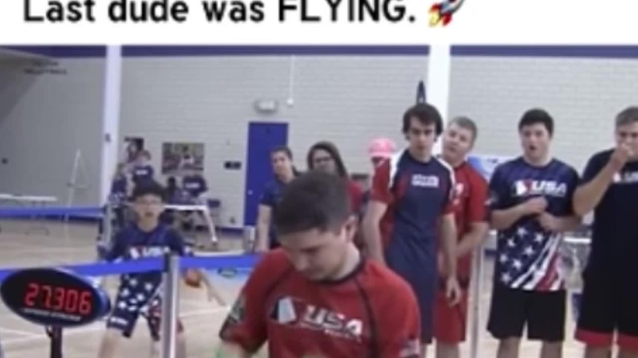 INSANE team USA sport stacking relay #sportstacking #speedstacking #cupstacking