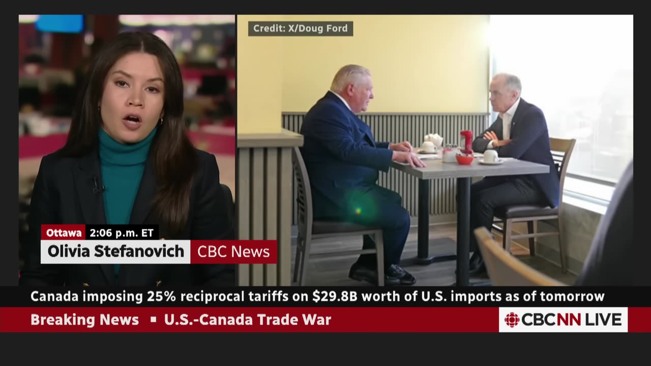 Trump reacts to Canada hitting back at U.S. with tariffs on $29.8B worth of goods