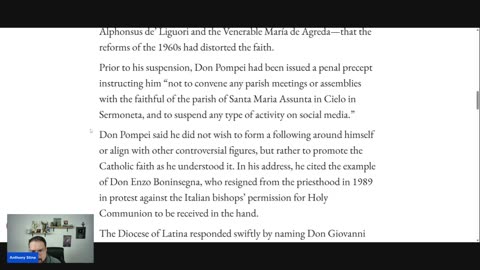 Priest Canceled By His Bishop For Speaking The Truth