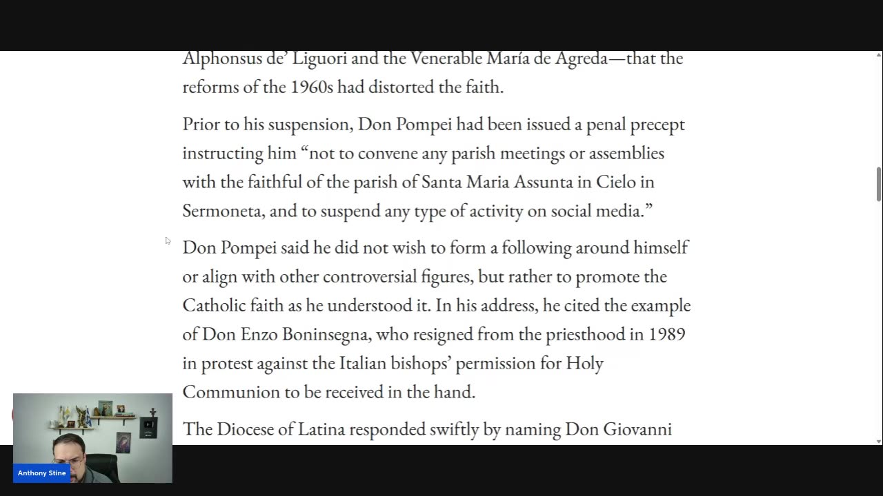 Priest Canceled By His Bishop For Speaking The Truth
