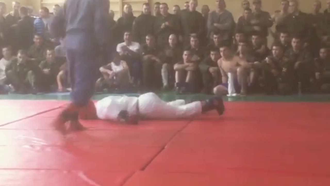 A Soldier Knocked Down an officer