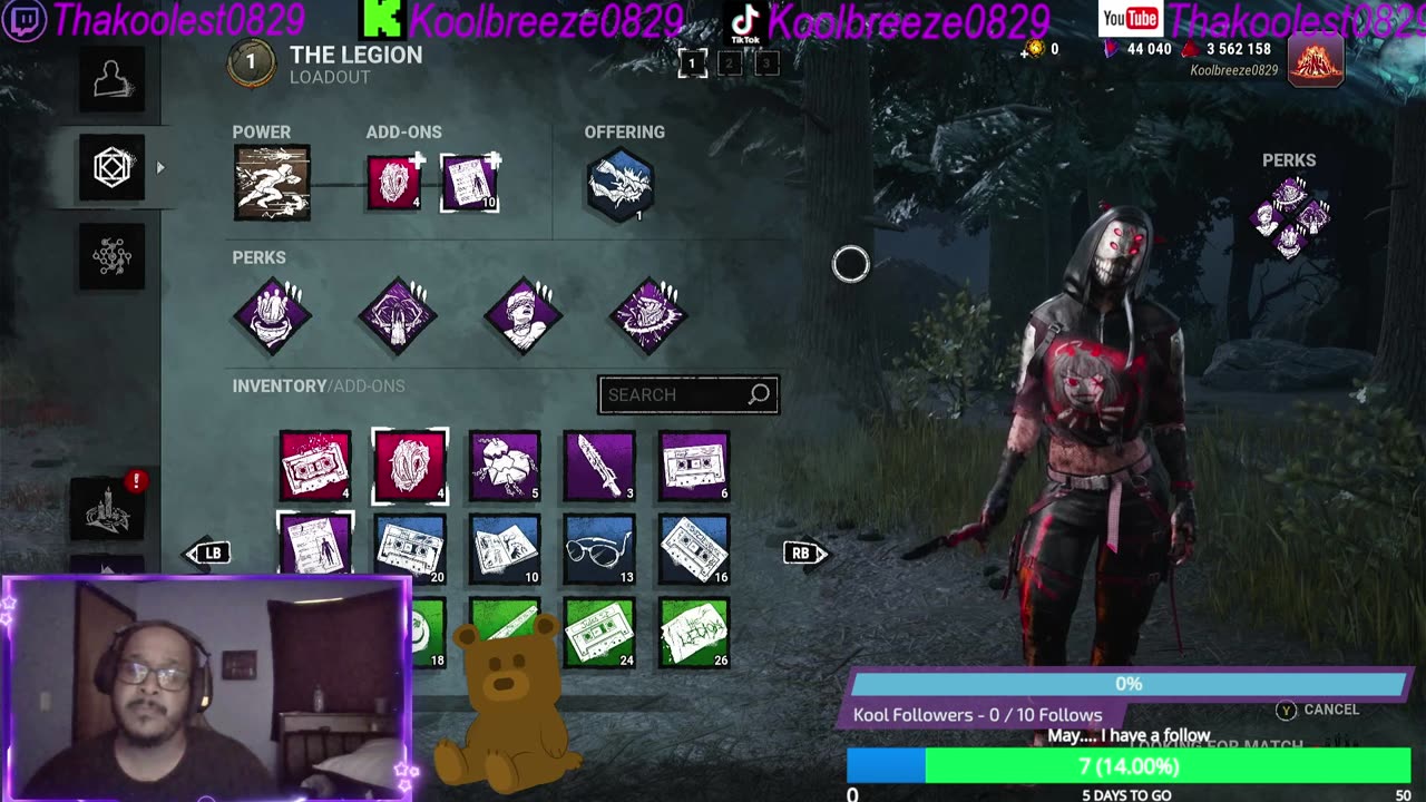 Not my cheeky weekys(DBD) then Imma punch lucy in the face(Doom)