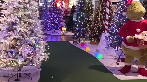 10-27-2025 Trip through Menard's Christmas display.