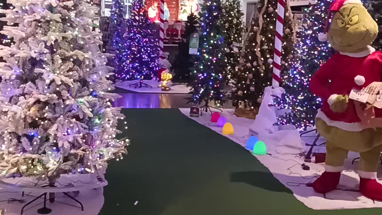 10-27-2025 Trip through Menard's Christmas display.