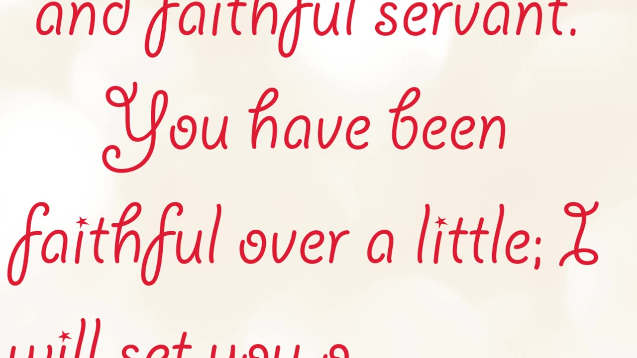 "The Reward for Faithful Servants" mat 25:23 #shorts #shortvideo #youtubeshorts #youtube #ytshorts