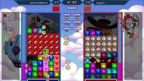 Panel Attack 2-Player (8-4-2025): MArt1And00m3r vs Legshot