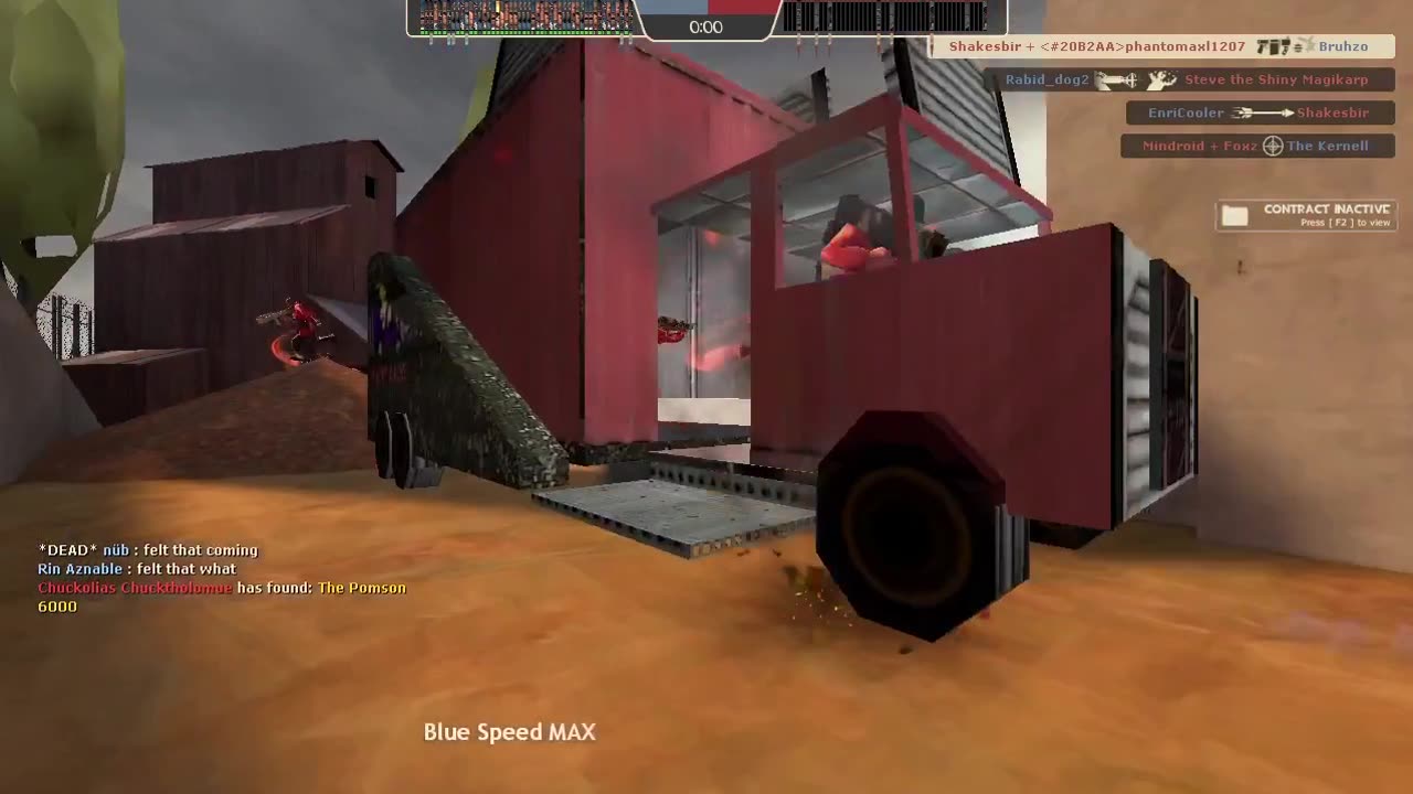 Wacky Race Tf2 100 player server gameplay