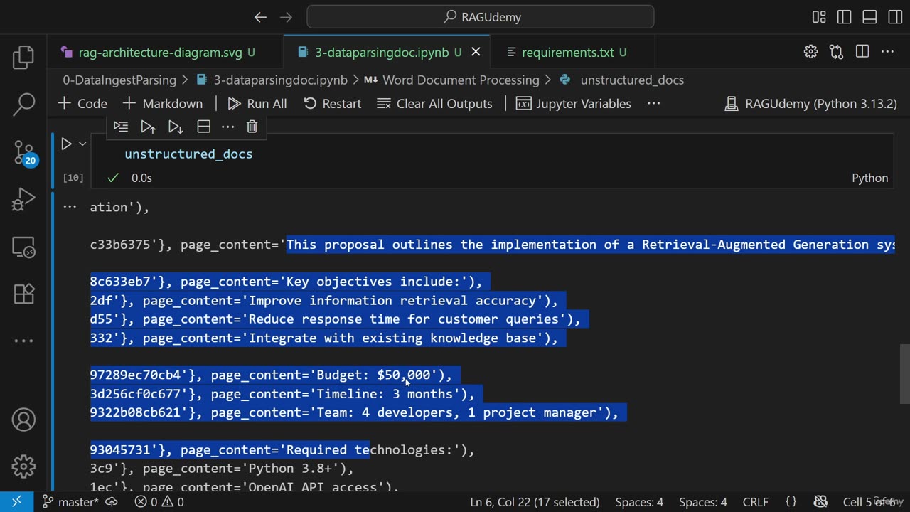 15KN - Ingestion And Data Parsing Word Documents